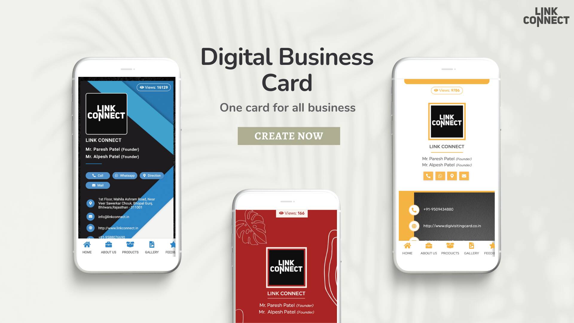 Digital Business Card Banner